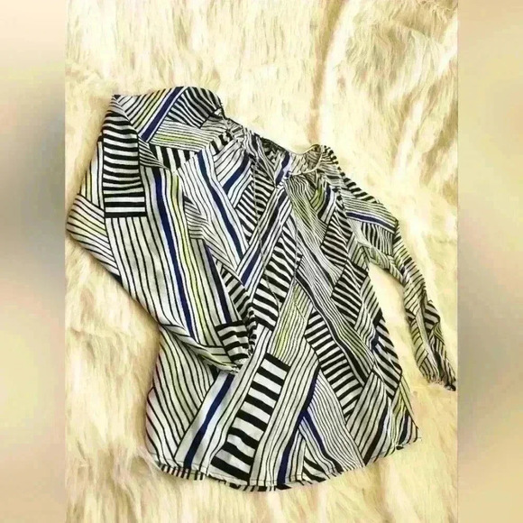 Zac & Rachel Striped Blouse - Women's Medium - Picture 6 of 8